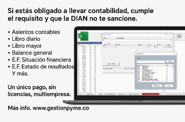 sistema contable en excel